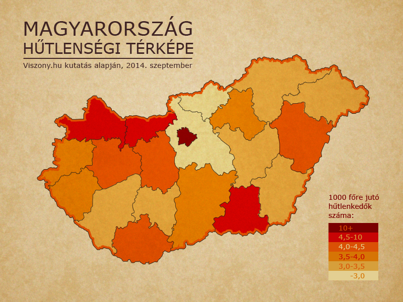 A budapestiek a leghűtlenebbek